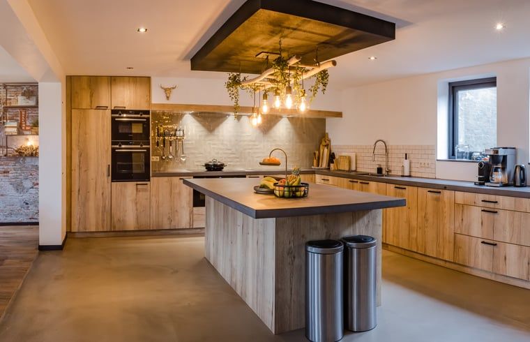 Modern kitchen of Holiday Home in Beneden-Leeuwen, perfect for culinary adventures.