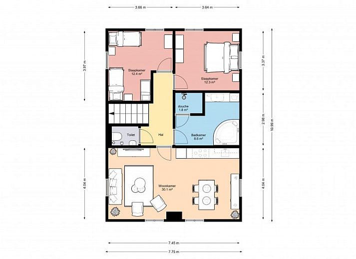 Verblijf 040475 - Appartement Ameland - Sfeervol 4-pers. appartement met sauna op Ameland – strand