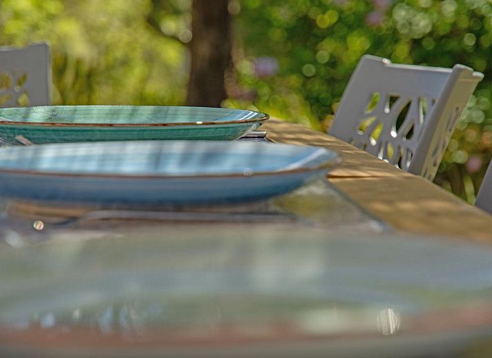 Zwembadplezier bij Villa Cantirane, een idyllisch vakantiehuis in Saint-Pierre-de-Vassols, Provence, te midden van weelderige natuur.