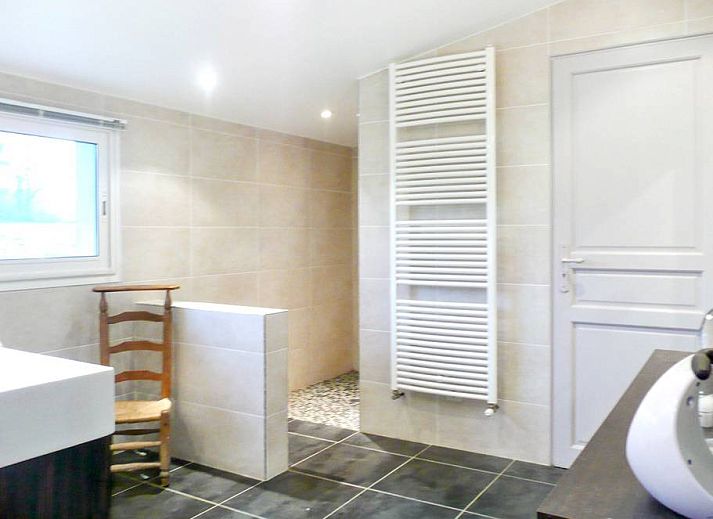 Stijlvolle leefruimte in vakantiehuis Saphir, Aquitaine, Saint-Sylvestre-sur-Lot, met comfortabele inrichting en moderne uitstraling.