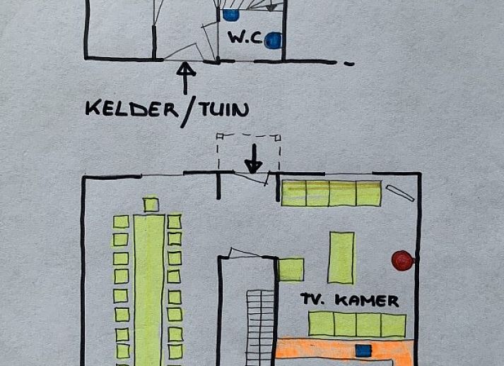 Winteruitzicht vanuit de serre van Geulvallei vakantiehuis, Gemmenich, Ardennen.