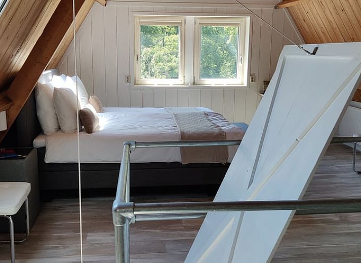 Rustieke omgeving bij Vakantiehuisje in Ruigahuizen met bomen en grasland in Friesland.