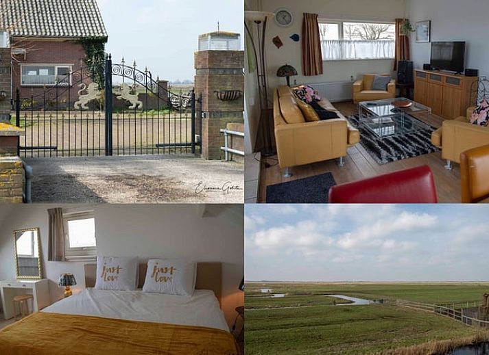 Ingang van Huisje in Landsmeer, vakantiehuis in Amsterdam eo, Noord-Holland met sierlijke poort.