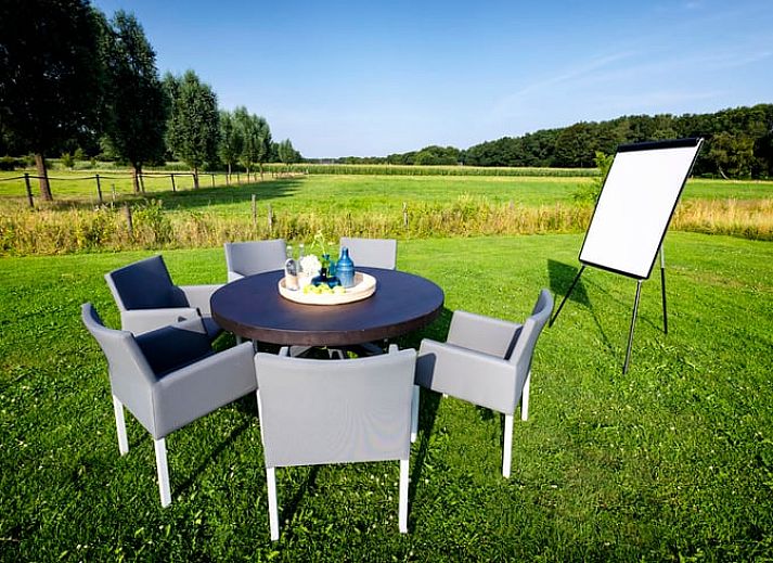 Panoramisch uitzicht op de natuur rondom Vakantiehuis in Hoonhorst, Vechtstreek, Overijssel.