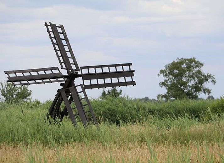 Open leefruimte in Vakantiehuis in Wetering, Noordwest Overijssel met keuken en sfeervolle verlichting.