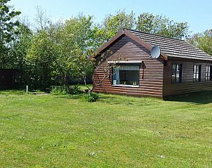 Ruime tuin bij West Den Burg vakantiehuis in Den Burg, Texel, omgeven door natuur, perfect voor rust en recreatie op de Waddeneilanden.