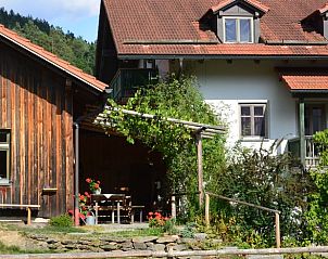 Relax in the vacation home in Geiersthal, Bavaria, with an attractive terrace and surrounding natural splendor.