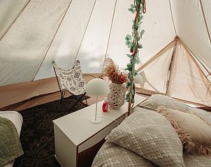 Knusse tent in Vakantievilla De Witte Merel, Paal, Beringen, Limburg voor glamping.
