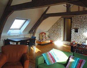 Speelkamer met tafelvoetbal in Villa Argo vakantiehuis, Leuze - Picardi, Henegouwen, Belgi.