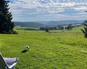 Geniet van het weidse uitzicht vanuit Vakantiehuisje in Gros fays, gelegen in de groene heuvels van de Ardennen, Namen, Belgi.