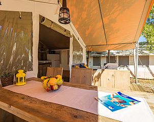 Verken het comfort van de Safaritent Luxe in Porec, Istri, en geniet van een luxe glamping verblijf in Kroati.