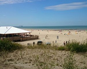 Strandpaviljoen bij La Cabane parterre, vakantiehuis aan zee, Belgische kust, Belgi met uitzicht op de zee.