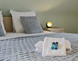 Comfortabele slaapkamer in vakantievilla met luxe in het duinenreservaat, Oostduinkerke, Belgische kust, Belgi.