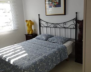 Comfortabele slaapkamer in Casa Buena Suerte, vakantieverblijf in Cambrils, Costa Dorada, Spanje.