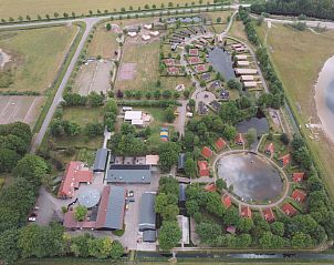 Aerial view of vacation park with Holiday Home Comfortable 8 in Bant, Flevoland.