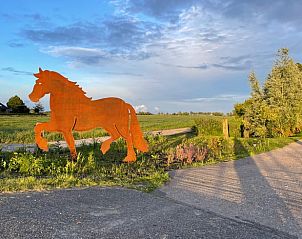 Herrliche Aussicht auf die friesische Landschaft vom Ferienhaus in Gonga, ideal fr Naturliebhaber.