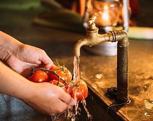 Verblijf 286504 - Tenthuis Rivierengebied - Tenthuisje met warme privédouche naast de tent met Hottub