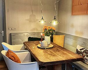 Gezellige eetruimte in Huisje in Rozendaal, vakantiehuis in Rozendaal, Veluwe.