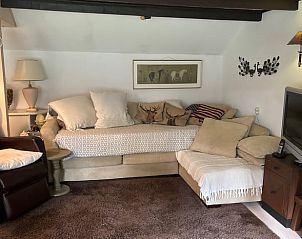 Comfortabele zithoek in vakantiehuis Huisje in Houtdorp, Ermelo, Veluwe, Gelderland.