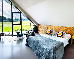 Ruime slaapkamer in Vakantiehuis in Hoonhorst met uitzicht op de natuur, Vechtstreek, Overijssel.