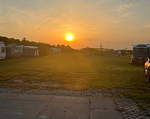 Breathtaking sunset at cottage in Borssele, South Beveland, overlooking the campsite.