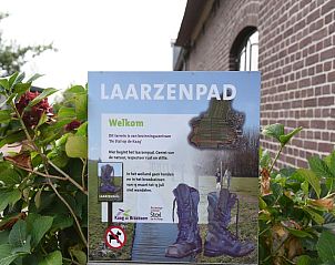 Informatiebord Laarzenpad bij Villa Kaagervaaring, vakantiehuis in Kaag, Zuid-Holland.