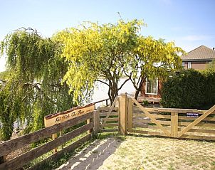 Uitzicht vanaf het terras van Vakantiehuis in Lekkerkerk, gelegen in het Groene Hart, Zuid-Holland.