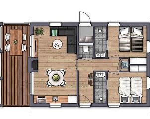 Verblijf 6801293 - Bungalow Noordzeekust - Bungalow type Cypres XS