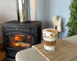 Compacte keuken in Vakantiehuisje in Voorhout, Noordzeekust, met moderne voorzieningen.